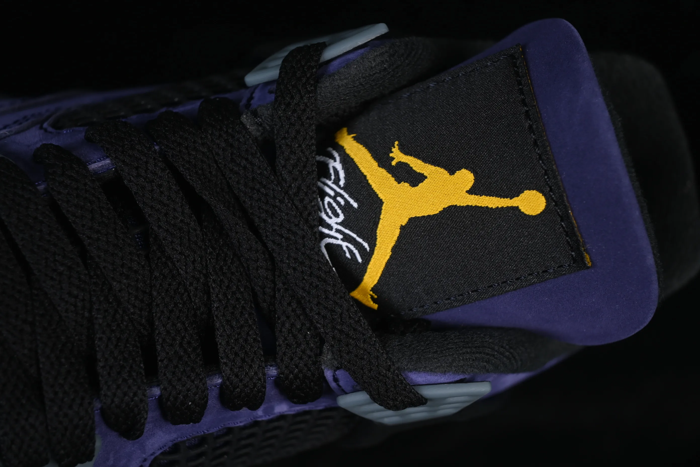 All categories Air Jordan Jordan series basketball shoes Air Jordan 4 OG version Air Jordan 4 Retro "Lakers" AJ4 Joe 4 Lakers Purple Gold FV5029-500
